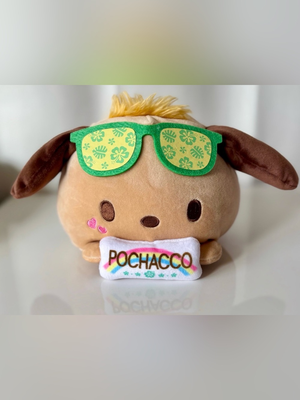 Pochacco Donki Japan Exclusive Tan Mochi Korokoro Plush NWT Sanrio Collectible